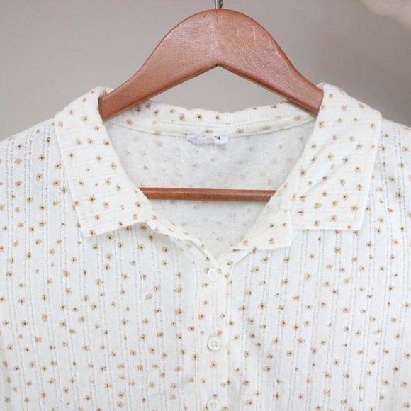 4/$25 Cotton On White & Pink Floral Crop Top - Picture 3 of 3